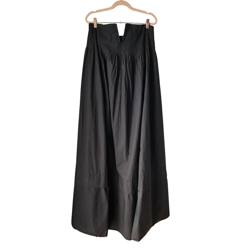 NWT J. Crew Collection Strapless Notched Maxi Formal Gown Dress Black 6